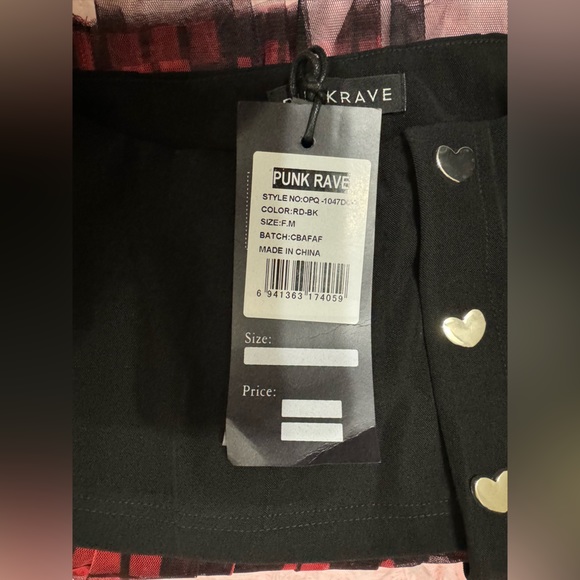 Punk Rave
Hell Girl Series Mesh Stitched Grid Skort - Picture 2 of 6